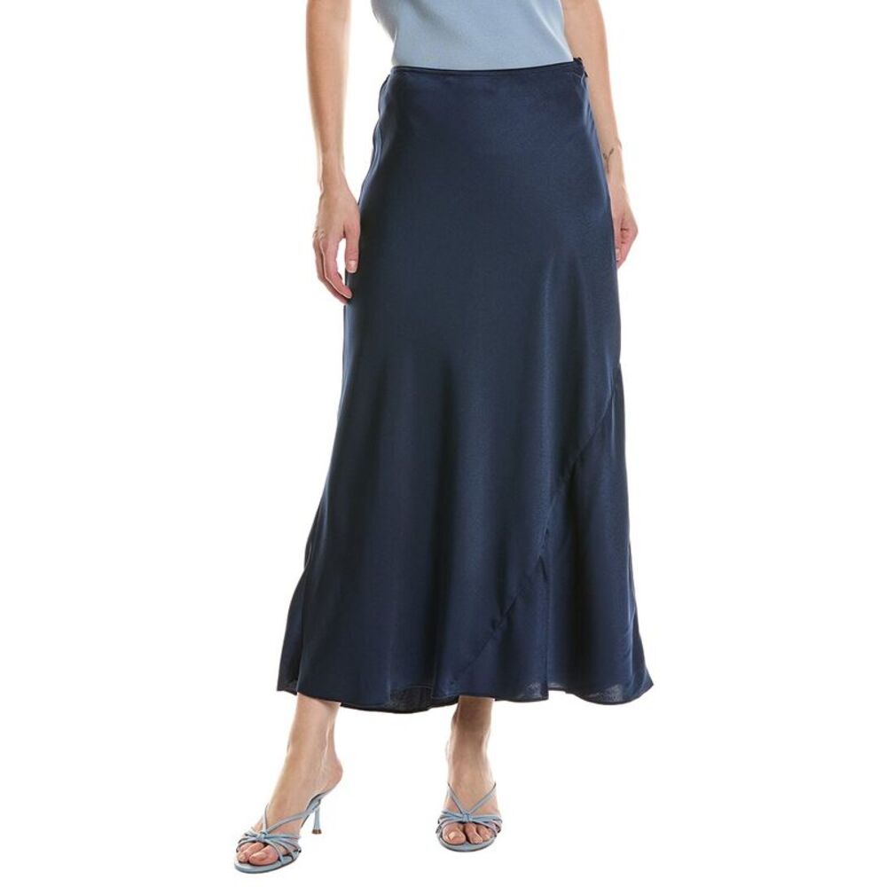 Nia Womens  Penny Midi Skirt, Navy